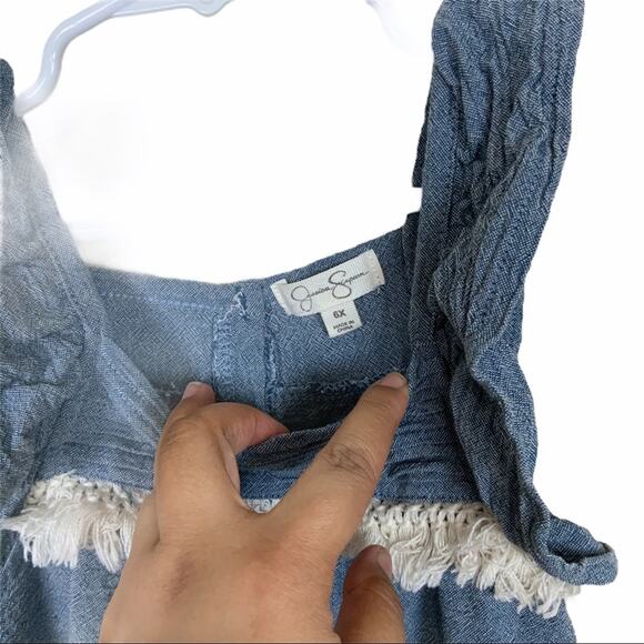 Jessica Simpson Sleeveless Chambray Tunic Size 6X - Picture 5 of 7